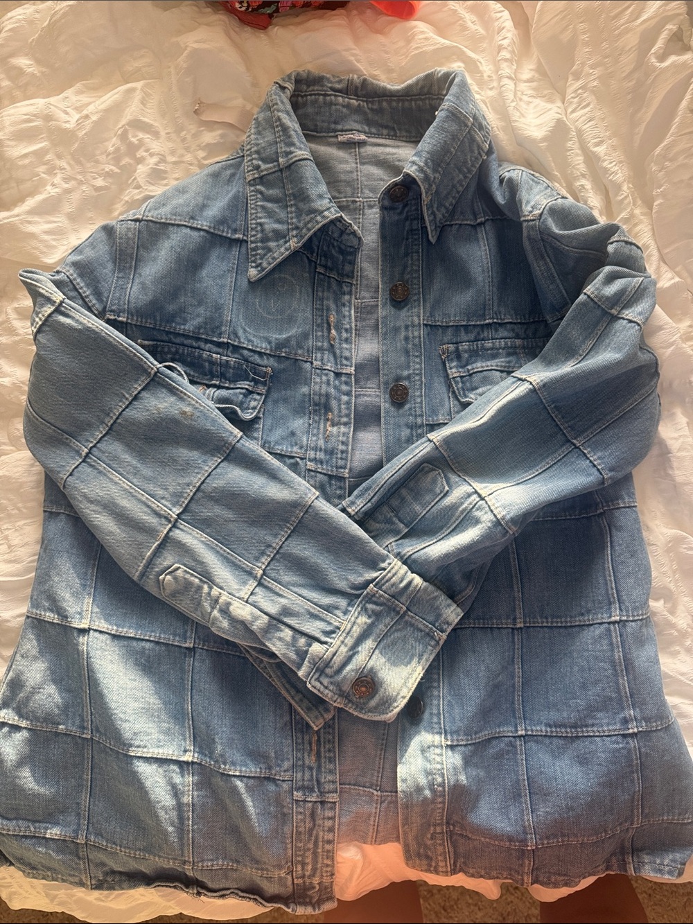 Vintage Light Blue Denim Jacket - Women